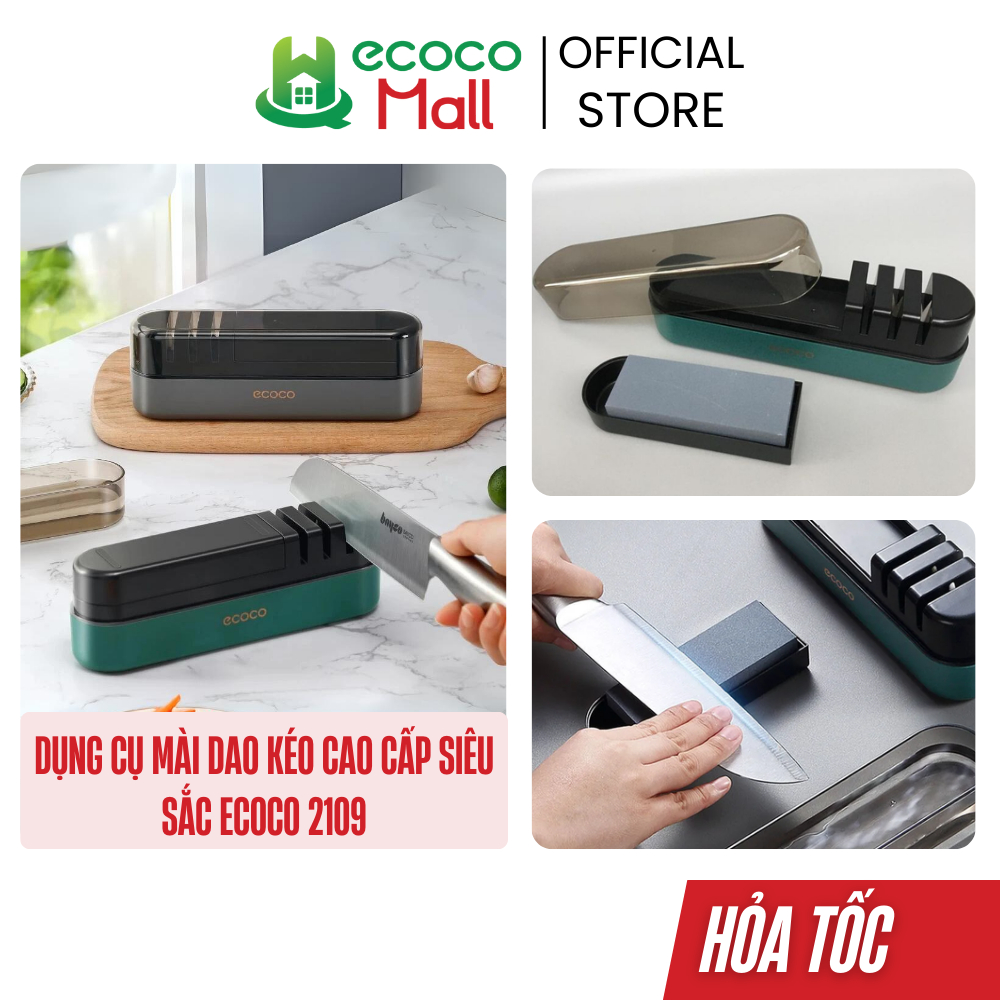 Dụng cụ mài dao, kéo Ecoco cao cấp siêu sắc, dùng cho các loại dao kéo 2109