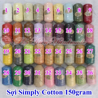 Sợi simply cotton (58k/cuộn/150 gram)