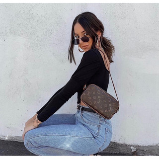 Túi đeo vai LV Pochette size 22cm chất da thật fullbox