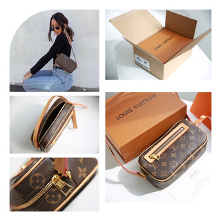 Túi đeo vai LV Pochette size 22cm chất da thật fullbox