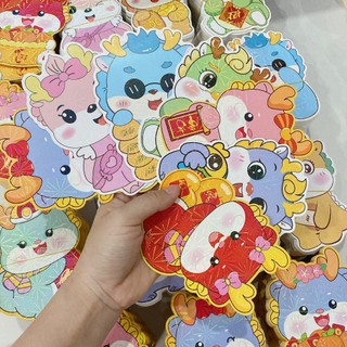 Bao lì xì chibi Rồng Phản Quang Mẫu Mới
