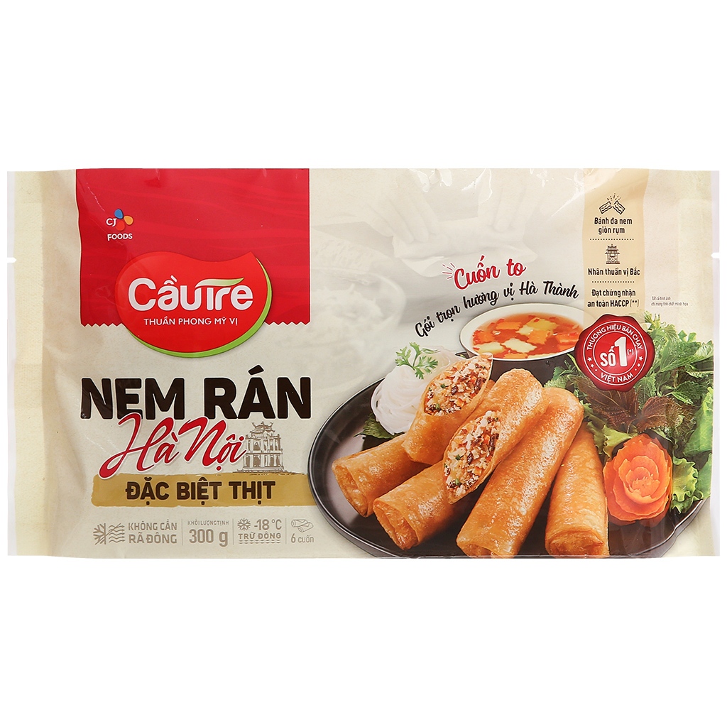 Nem rán Hà Nội thịt đặc biệt Cầu Tre gói 300g [HN giao hoả tốc] - Ảnh 2