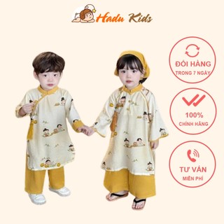 Áo dài cách tân, bà ba Trung Thu cho bé trai, bé gái 10-30kg size đại Pháp phục trẻ em Hadukids