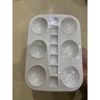 Khay to đựng màu (6 ô to + 13 ô nhỏ)