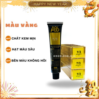 Thuốc nhuộm tóc A86 mã vàng dạng kem típ 100ml cho Salon tóc