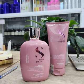 DẦU GỘI VÀ KEM XẢ KHÔ GIỮ ẨM TÓC KHÔ ALFAPARF MILANO SDL MOISTURE 250ML - 200ML