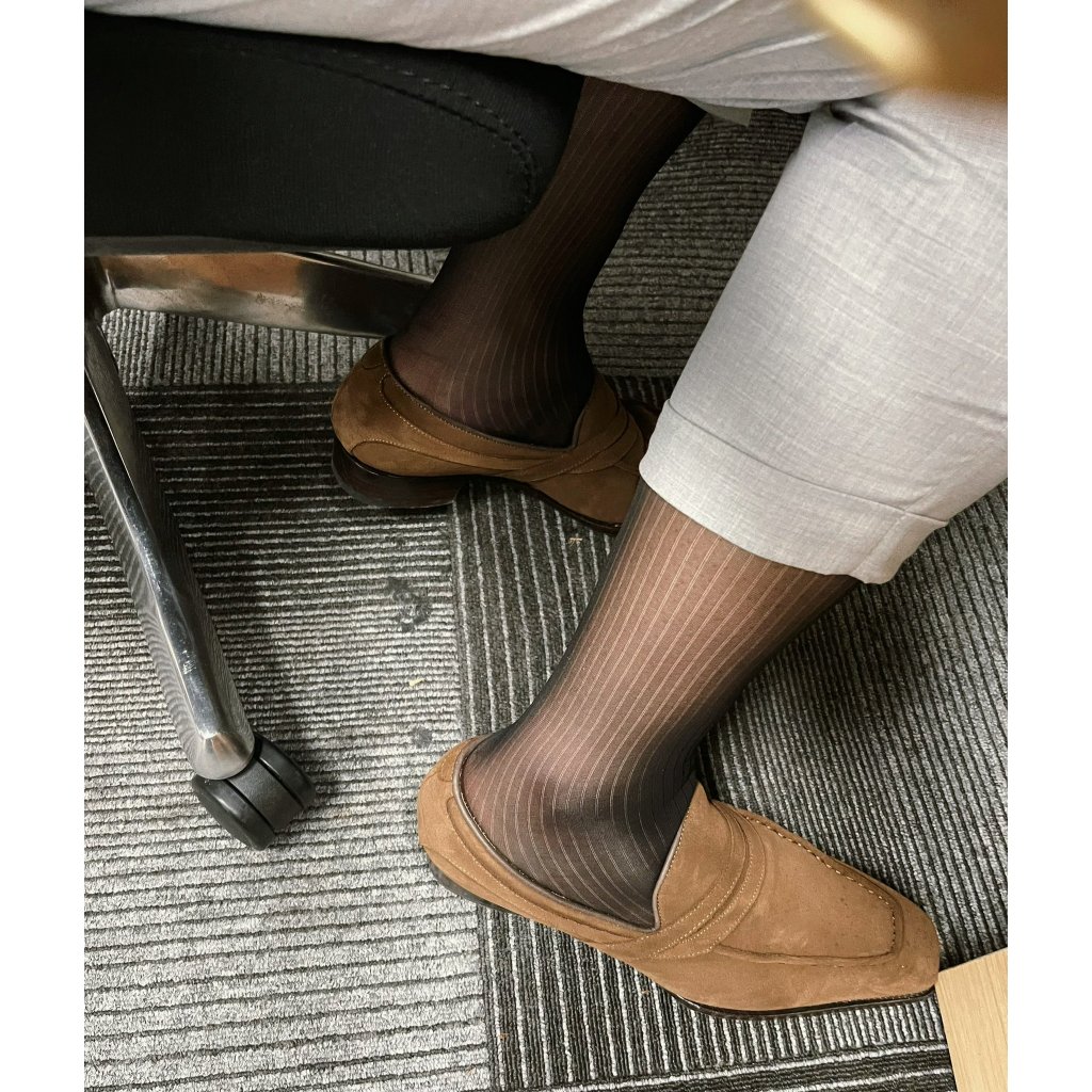 SS001_ZINNEG_Tất Sheer Socks Đen Trơn