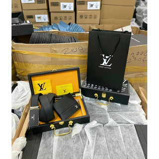 SET THẮT LƯNG HỘP GỖ FULLBOX + TÚI GIẤY