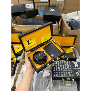 SET THẮT LƯNG HỘP GỖ FULLBOX + TÚI GIẤY