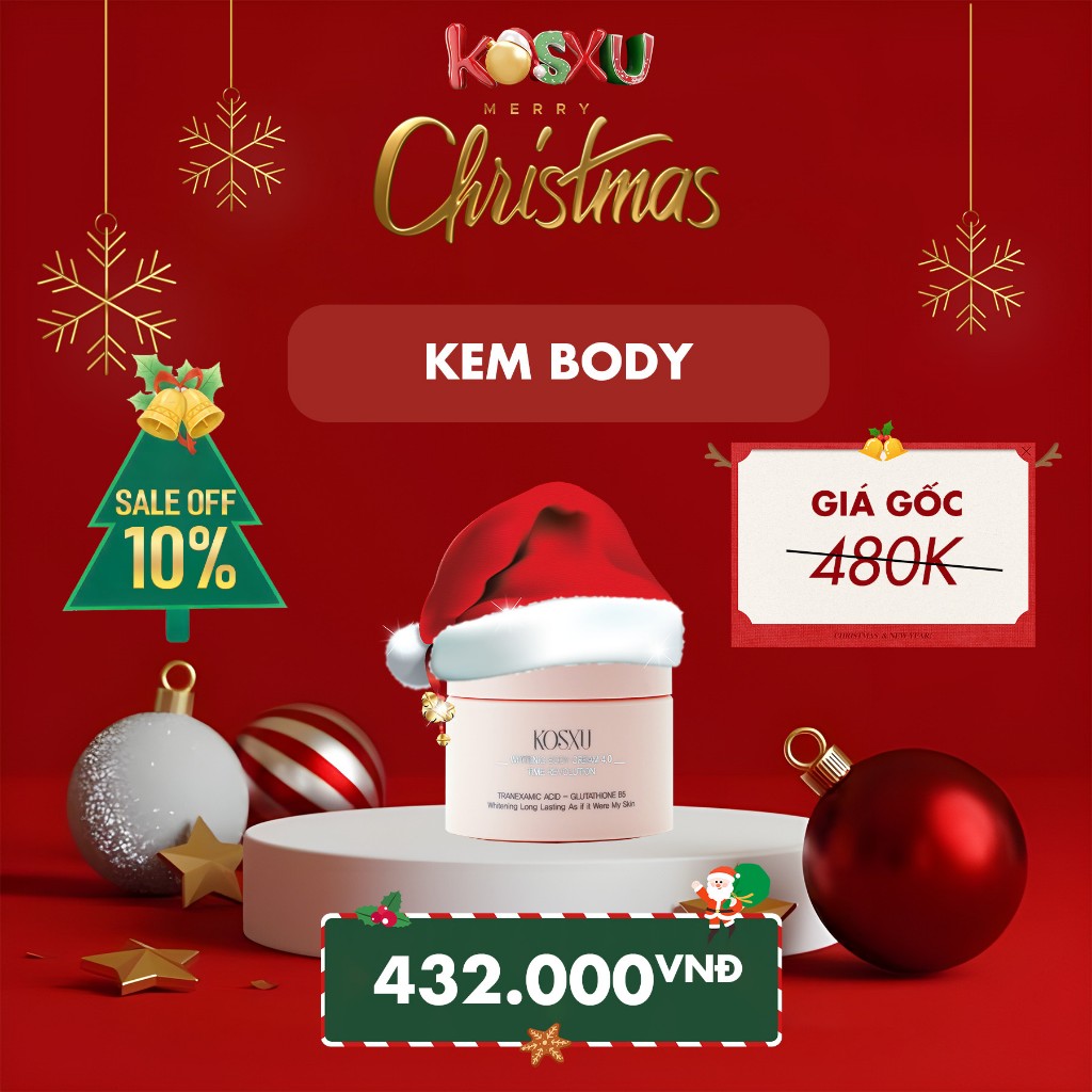 KEM BODY DƯỠNG TRẮNG KOSXU
