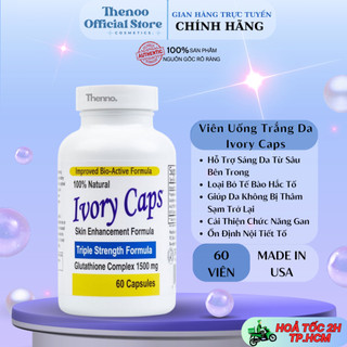 Viên Uống Trắng Da Ivory Caps Glutathione Hộp 60 Viên của Mỹ