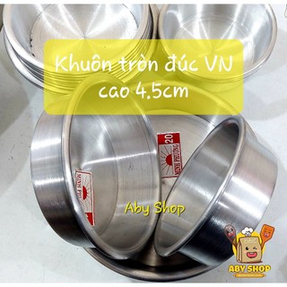 Khuôn tròn đúc nhôm cao 4,5cm ⚡ CAO CẤP ⚡ khuôn tròn đúc nhôm cao 4.5cm giúp bạn làm ra những món bánh ngon và hấp dẫn