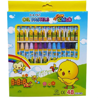HỘP GIẤY 48 Màu Sáp Gà / Bút Sáp Dầu Con Gà Vàng DA&PT / Đông A DA Hàn Quốc Chính Hãng