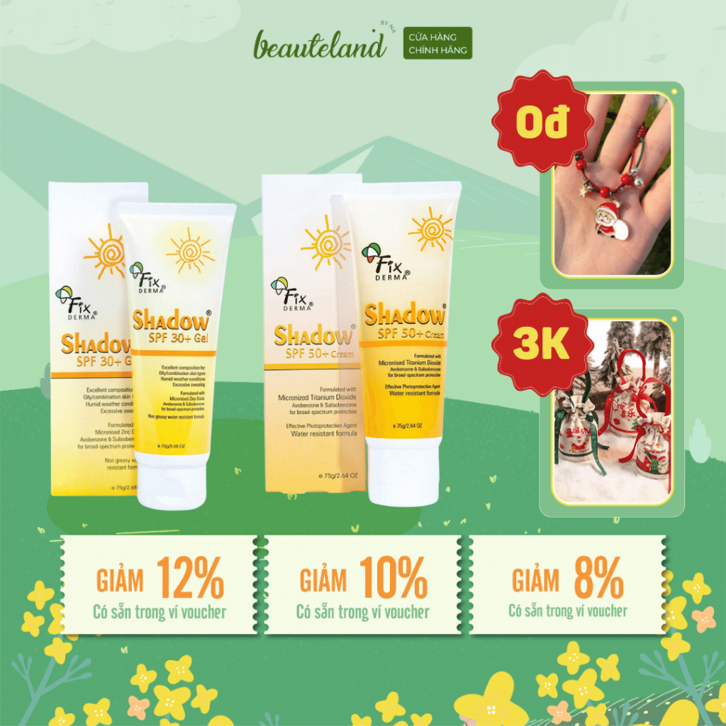 Kem chống nắng cho cơ thể và mặt Fixderma Shadow