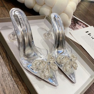 Giày sục nữ nơ ngọc siêu xinh