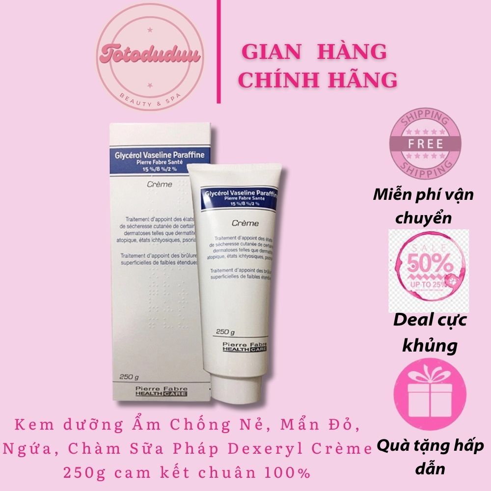 Kem Dưỡng Da Chống Nẻ Dexeryl Crème 250g Pháp