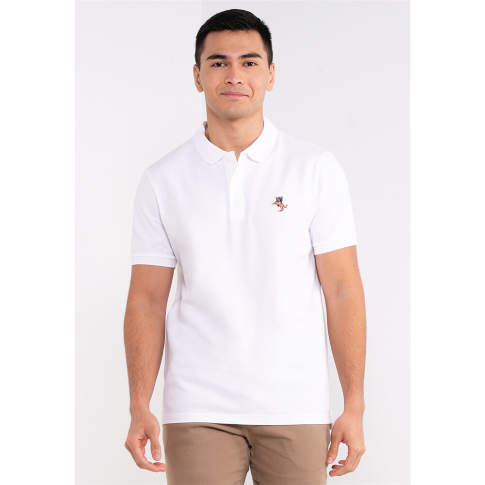 Áo Thun Có Cổ Polo Nam Thêu Logo Napoleon Công Nghệ Kháng Khuẩn Giordano 01011251