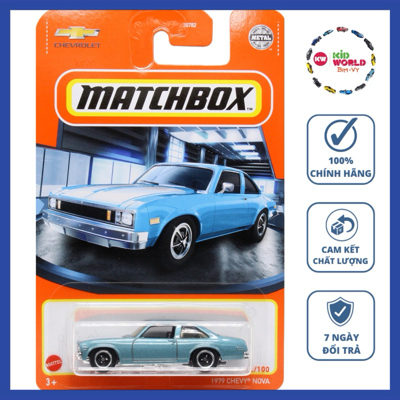 Xe mô hình Matchbox 1979 Chevy Nova GVX20.