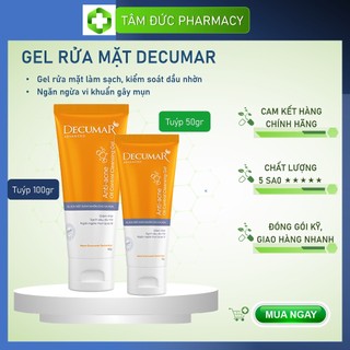 DECUMAR CLEANSING GEL [Tuýp 50g / 100g] - Gel rửa mặt Decumar Advanced Cleanser sạch nhờn, ngừa mụn