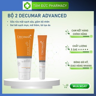 COMBO Gel rửa mặt Decumar Cleansing Gel 50g và Kem mụn Decumar Gel 20g [New_Decumar Advanced]