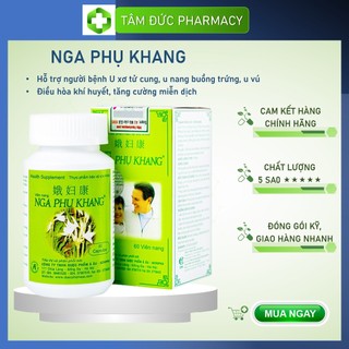 NGA PHỤ KHANG - Hỗ trợ điều trị u xơ tử cung, u nang buồng trứng [Hộp 30 viên]