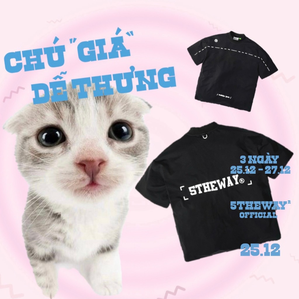Áo thun tay ngắn 5THEWAY® /street-voca/ DROP SHOULDER TEE™ in BLACK aka Áo Thun Xệ Vai