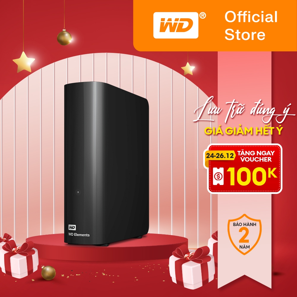 Ổ cứng di động WD Elements 3.5in.ch dung lượng 4TB | 6TB | 8TB | 10TB | 12TB | 14TB chính hãng