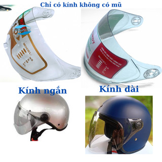 Kính mũ bảo hiểm thay thế cho các dòng mũ nửa đầu, 3/4 - nón bảo hiểm 1/2