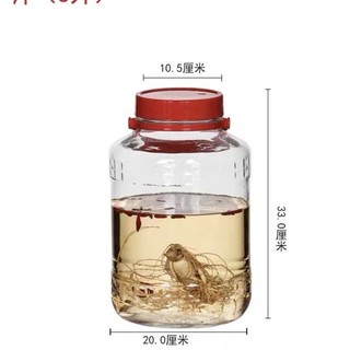 Bình ngâm rượu thủy tinh - có quai xách – dung tích 8 lít