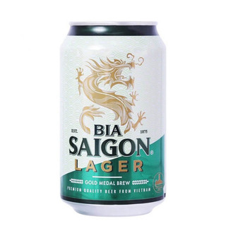 1 lon bia Sài gòn xanh- sài gòn Lager 330ml