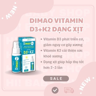 DIMAO BỔ SUNG D3+K2 DẠNG XỊT - Hi Baby Tây Ninh