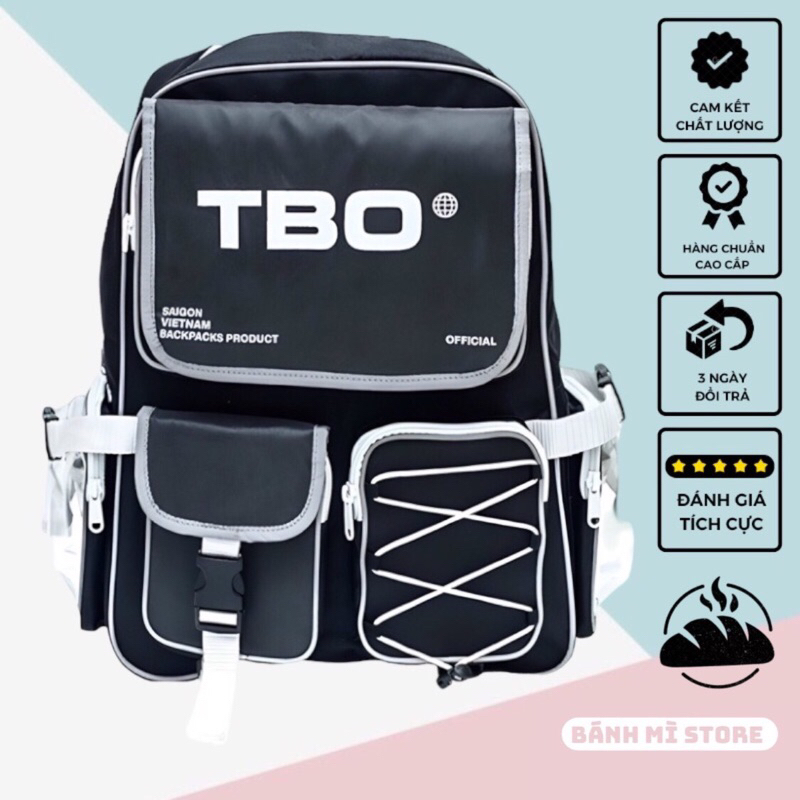Balo Thời Trang TBO SEASON 4 Backpack Phản Quang Chất Liệu Vải Poly Cao Cấp Trượt Nước | Bánh Mì Store