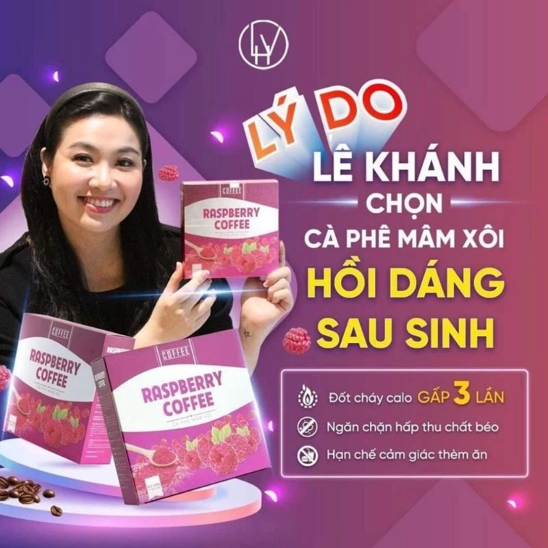 RASPBERRY COFFEE - CÀ PHÊ MÂM XÔI giảm cân hộp 15 gói