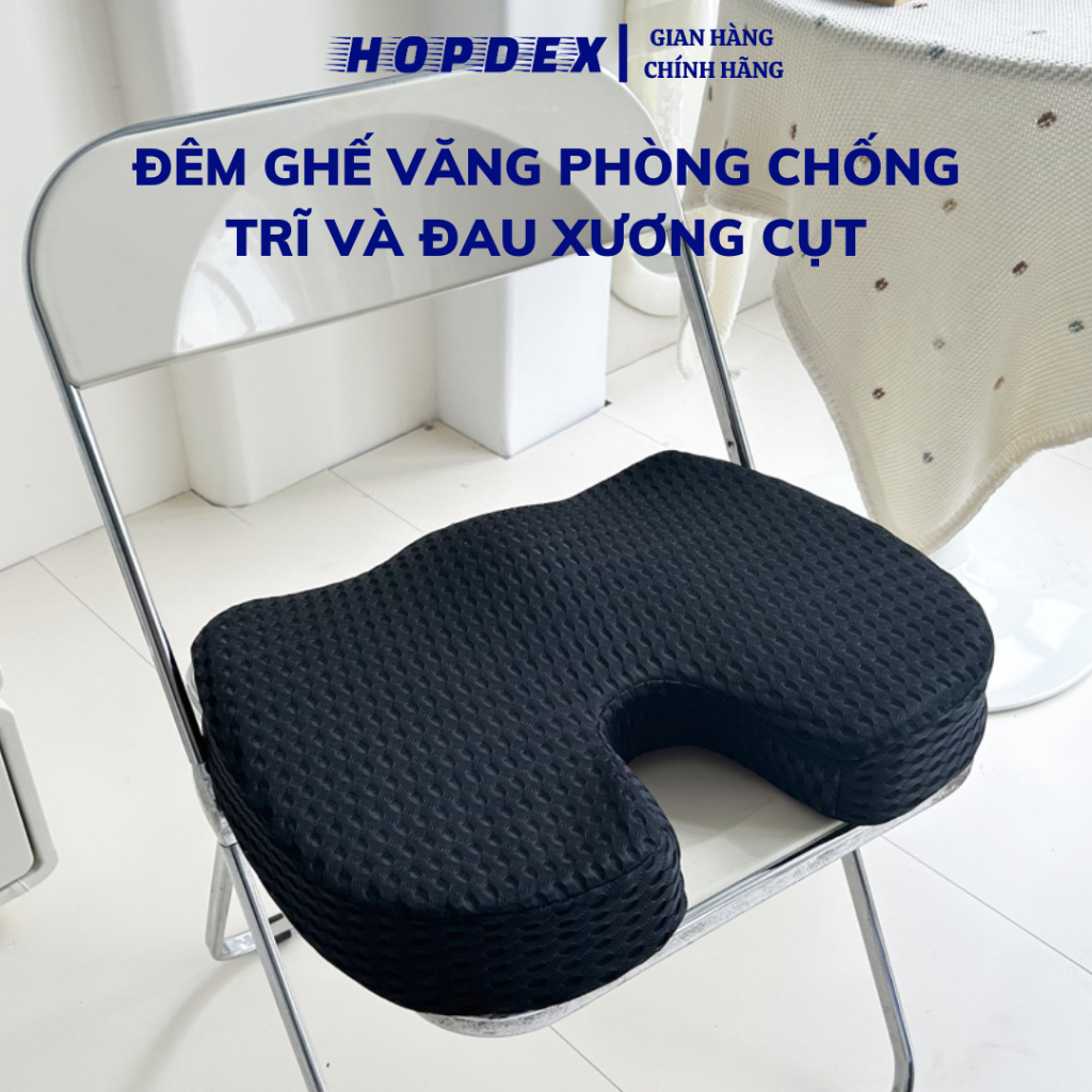 Đệm Lót Ghế Văn Phòng HOPDEX Chống Đau Ê Mông Chống Đau Mỏi Lưng