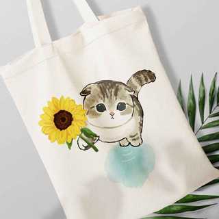 Túi canvas, túi vải bố in hình Mèo con