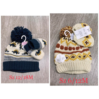 Set mũ+găng tay len George sz 6-18M