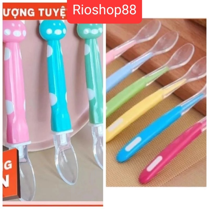 Thìa ăn dặm silicon cho bé