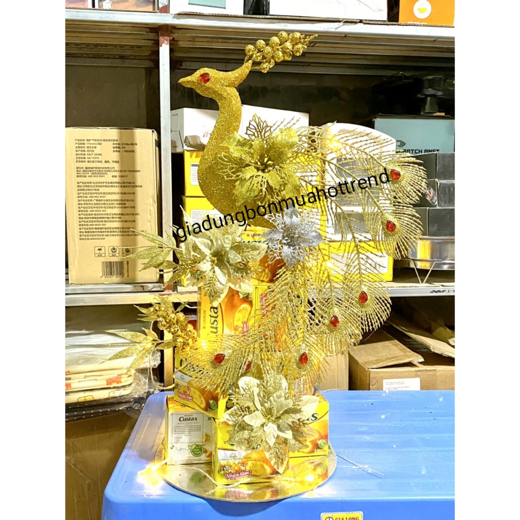 Sét hoa trang trí 💥 HOA LOẠI TO, MÂM 28CM 💥  Sét phụ kiện trang trí tháp bánh ,tháp bia ,nước ngọt t