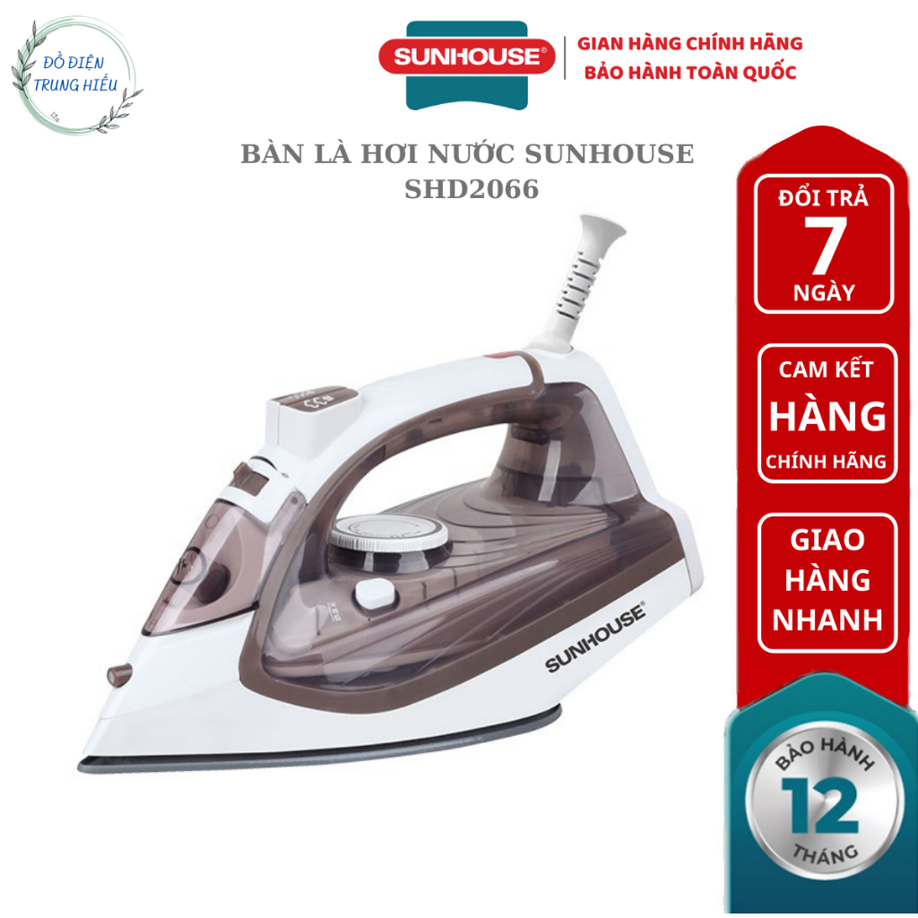 Bàn là hơi nước SUNHOUSE SHD2066 - bảo hành chính hãng 12 tháng