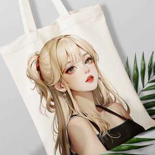 Túi canvas, túi vải bố in hình Cô gái tóc vàng