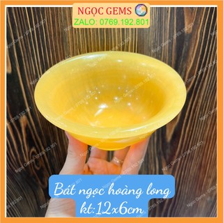 Bát đá thiên nhiên ngọc onyx, bát ngọc trang trí nhà cửa thu hút tài lộc