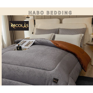 Chăn lông cừu pháp nicolas chính hãng 100% check được mã code cao cấp full túi da