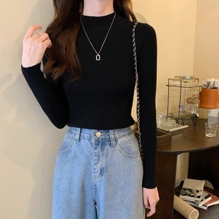ÁO THUN TAY DÀI CỔ LỌ[THUN GÂN/SIÊU CO GIÃN]