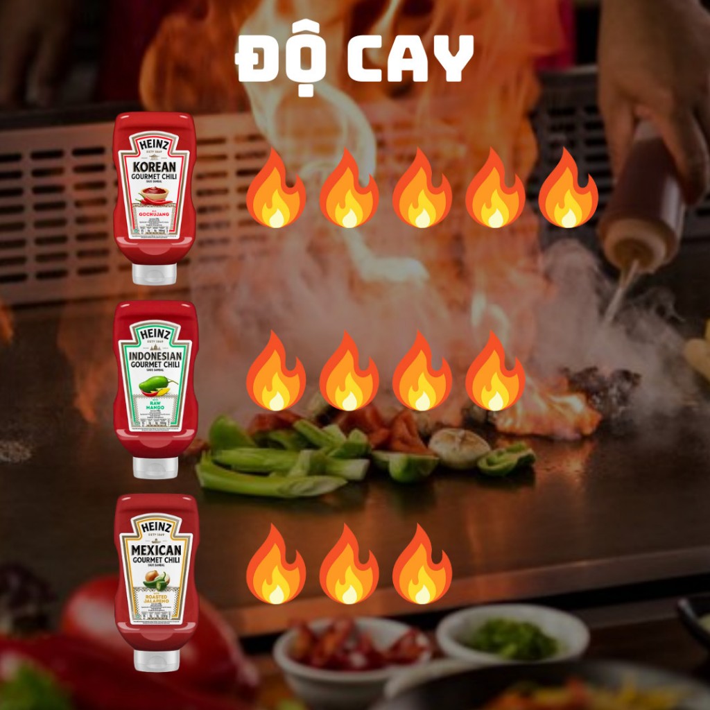 Tương ớt cao cấp vị Indonesia  325g