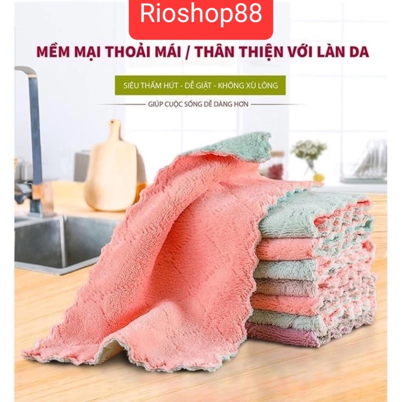 Combo 10 khăn lau bếp siêu thấm hút.