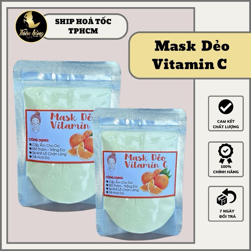 Mặt Nạ Dẻo Vitamin C Dưỡng Da Căng Bóng Trắng Sáng  Dùng Cho Spa - TMV