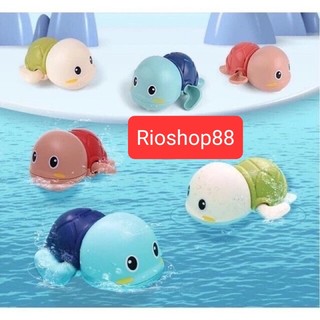 Rùa bơi vặn cót nhựa ABS an toàn, heo phun nước ếch phun nước voi phun nước đồ chơi nhà tắm cho bé