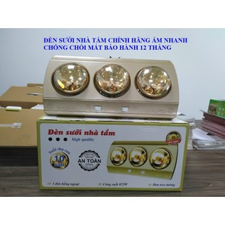 [BẢO HÀNH 1 NĂM LỖI ĐỔI MỚI]Đèn Sưởi Nhà Tắm Cao Cấp 2 Bóng-3 Bóng Chống cháy nổ ,Tiết kiện điện