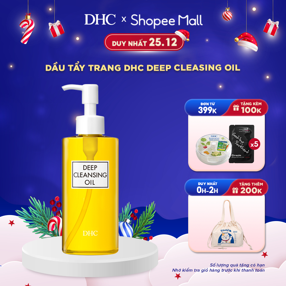 Dầu tẩy trang Olive DHC Deep Cleansing Oil làm sạch sâu, giữ ẩm cho da (M) 120ml