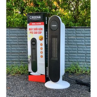 Máy sưởi gốm tăng nhiệt nhanh chính hãng creen - quạt sưởi ấm hàn quốc an toàn và tiện dụng